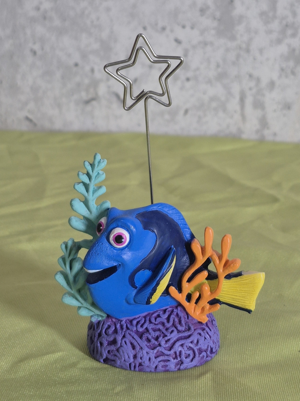 Kohl's Blue Tropical Fish Photo Holder with Colorful Coral Accents